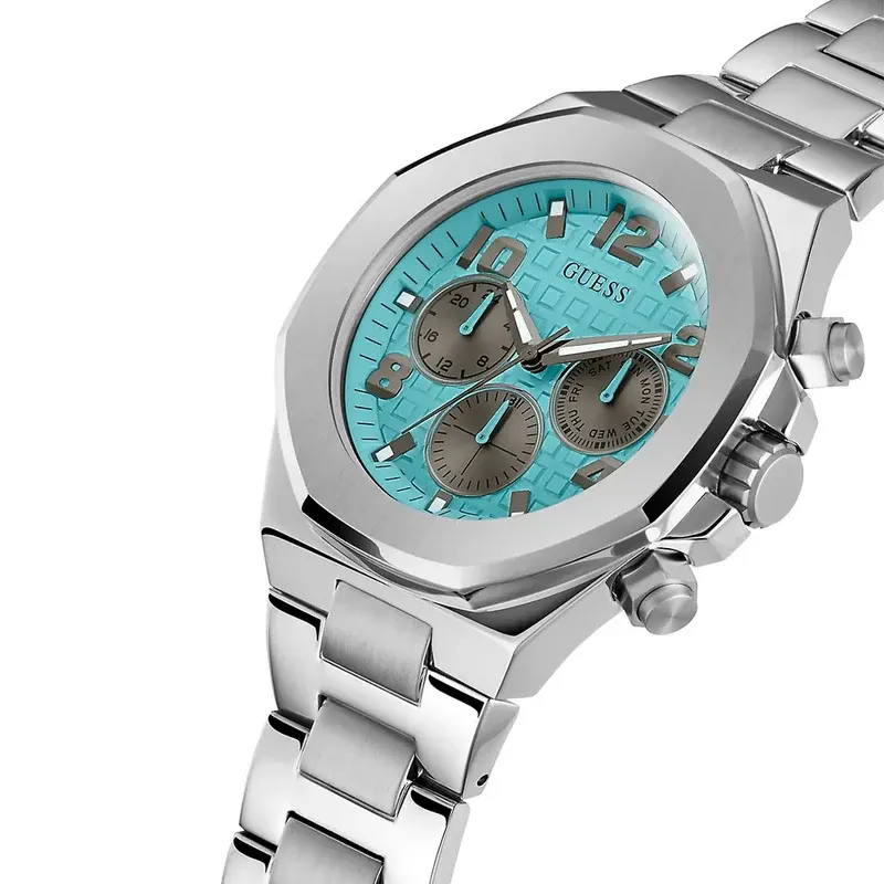 Guess Empire Multifunction Tiffany Blue Dial Popular Men’s Watch- GW0489G3